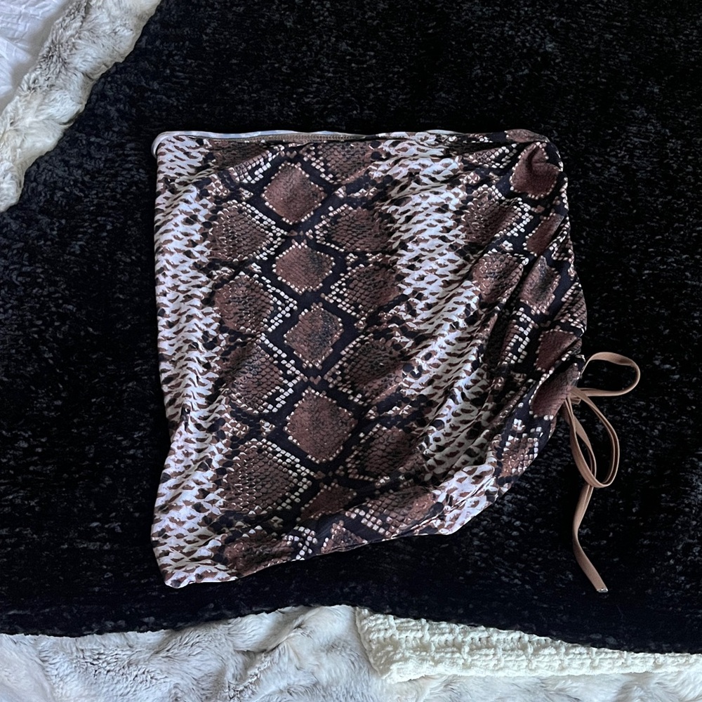Stylish Snake Print Skirt